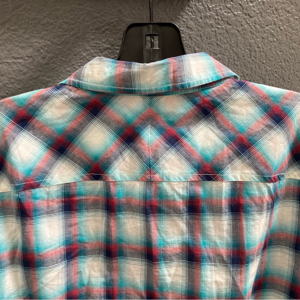 🫐3/$40🫐 NWT GAP Plaid, long-sleeve, 100% lightweight cotton shirt - Picture 14 of 17